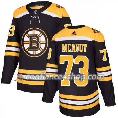 Adidas Maillot de Hockey Boston Bruins Charlie McAvoy 73 2017-2018 Noir Authentic - Homme